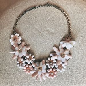Pink Chunky Flower Necklace